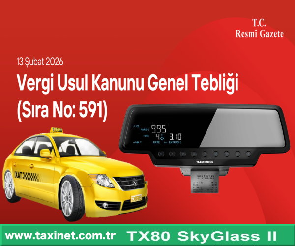 TAKSİ - VERGİ USULÜ YASASI HAKKINDA GENELGE